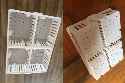 خرید 685x495x135mm لوازم جانبی مرغداری پلاستیک قفس مرغ پلاستیکی مورد قفس پلاستیکی مرغ online manufacture